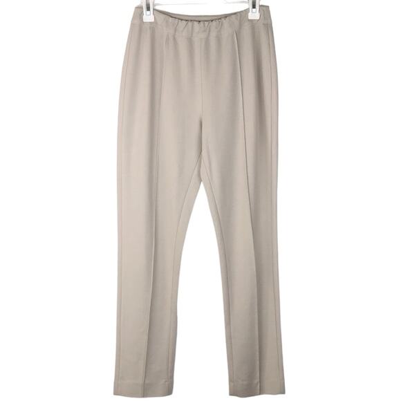 Soft Surroundings Pull On Pants High Rise Ponte Princess Seam Cream Size Small - Picture 1 of 8
